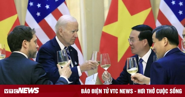 Chủ tịch nước Võ Văn Thưởng chủ trì chiêu đãi Tổng thống Joe Biden