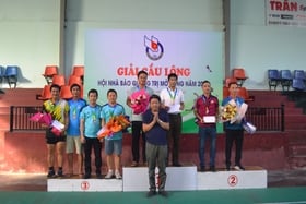 พิธีปิดการแข่งขันแบดมินตัน สมาคมนักข่าวจังหวัดกวางตรี โอเพ่น 2023