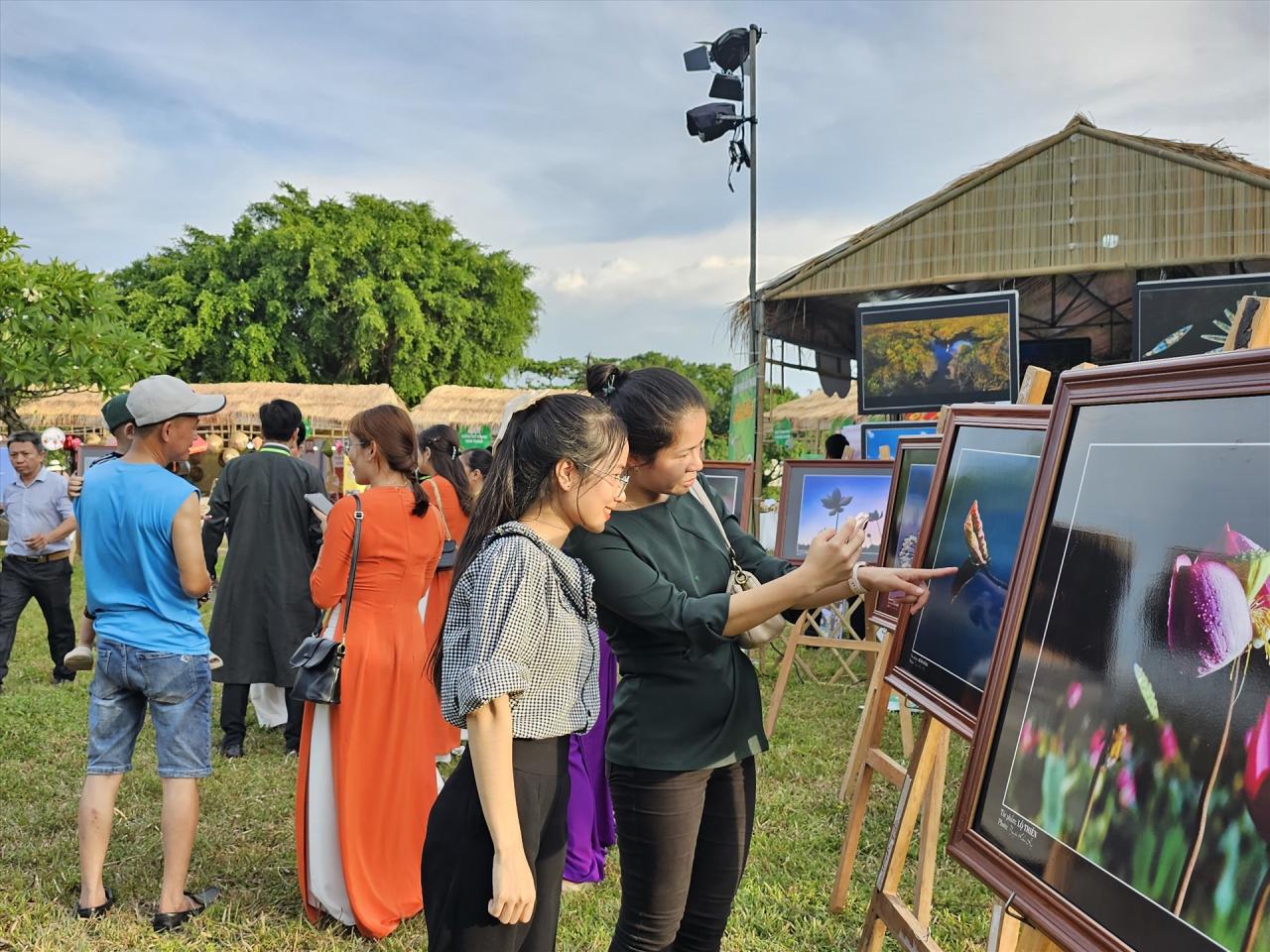 Lần đầu tiên, không gian xanh và những phần kiến trúc cung đình còn lại trên đảo Bồng Lai và đảo Phương Trượng trong khuôn viên Hồ Tịnh Tâm (địa điểm tổ chức ngày hội) được sống động lại với những hoạt động và không gian trưng bày nghệ thuật về sen, cùng các gian hàng ẩm thực, trình diễn ẩm thực và tọa đàm về các giá trị ẩm thực của sen Huế.