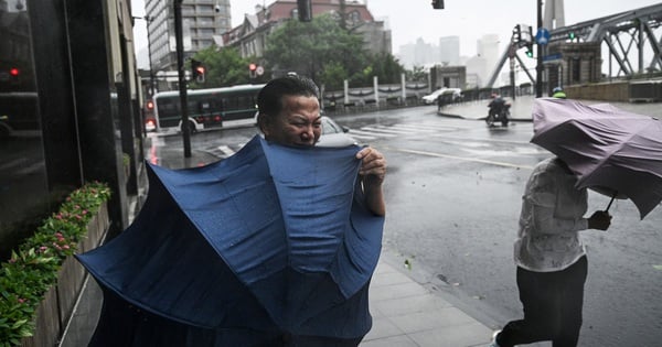 La tempête la plus forte depuis plus de 7 décennies vient de frapper Shanghai