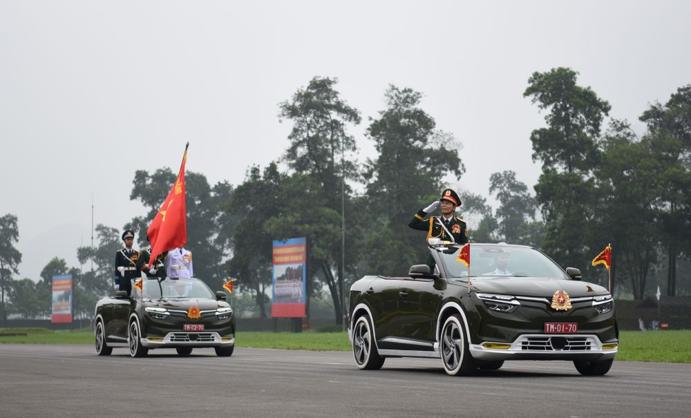 Kommandofahrzeug – Fahrzeug der gesamten Flaggengruppe des Heeres. Foto: T.Vuong