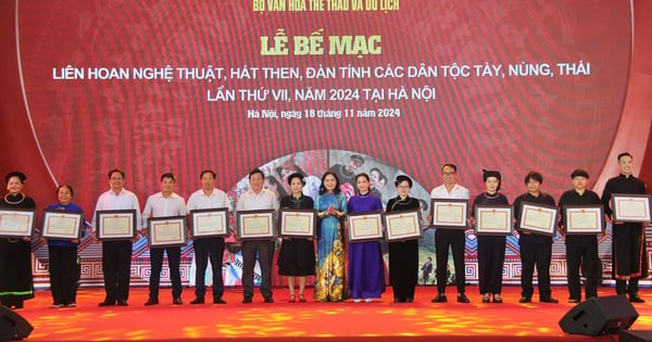 Bế mạc Liên hoan nghệ thuật hát Then, đàn Tính các dân tộc Tày, Nùng Thái lần thứ VII