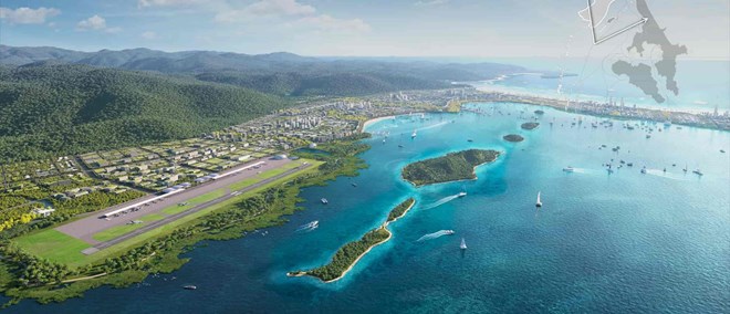 Proposal to build Van Phong airport with capital of 7,892 billion VND, on water surface area of ​​497ha