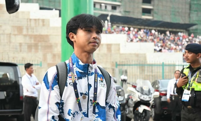 Thirapak Prueangna and U22 Thailand attend SEA Games 32. Photo: FAT