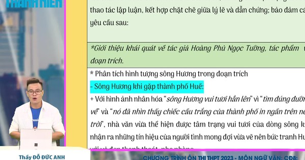 Phân tích hình tượng sông Hương