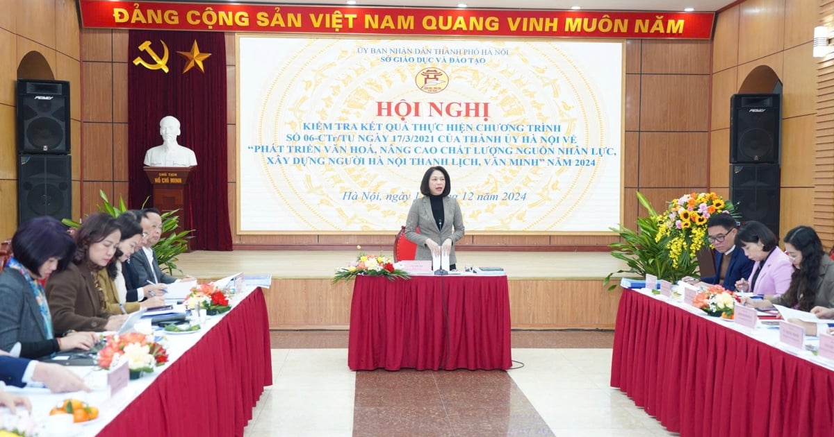 El sector educativo de Hanoi tiene muchos puntos destacados en la implementación del Programa 06-CTr/TU