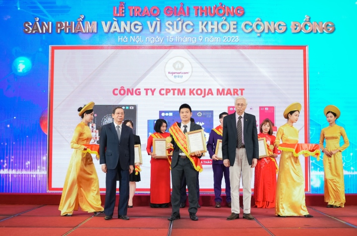 KOJA MART vinh dự nhận giải thưởng “Sản phẩm vàng vì sức khỏe cộng đồng năm 2023”.