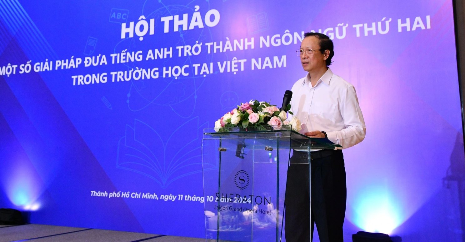 Tiếng Anh là ngôn ngữ thứ 2 trong trường học: TP.HCM đề xuất 8 giải pháp- Ảnh 2.