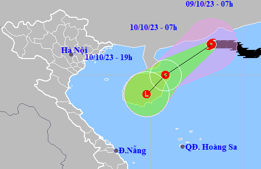 Bão Koinu suy yếu nhanh