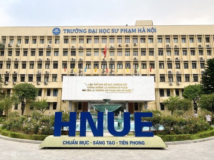 Toà nhà hiệu bộ trường Đại học Sư phạm Hà Nội. Ảnh: Dương Tâm