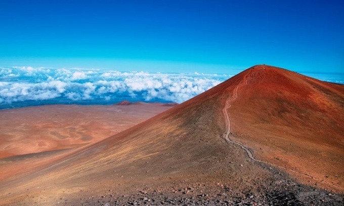 Ảnh chụp đỉnh núi  Mauna Kea. Ảnh: Marisa Estivil