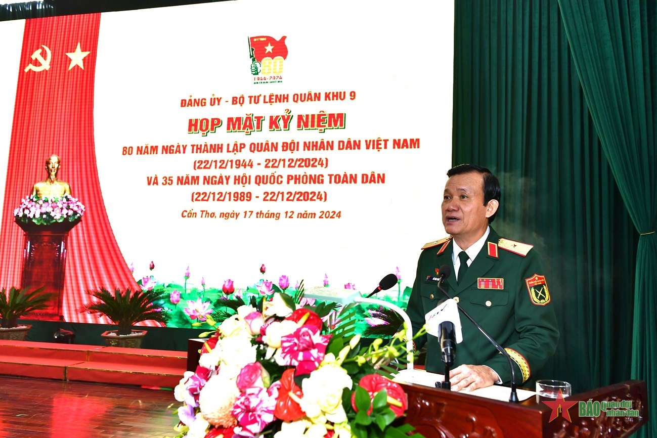 Military Region 9: Meeting to celebrate the 80th anniversary of the founding of the Vietnam People's Army