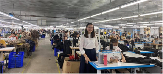 Cardina Garment Factory in Ha Nam.