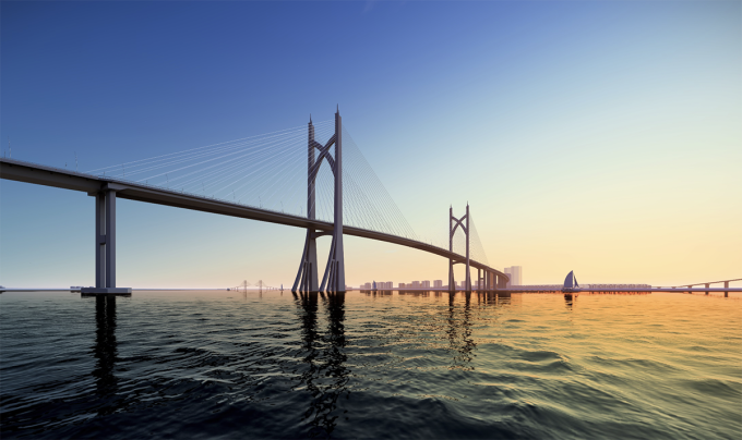 Perspective of Can Gio Bridge in the future. Photo: Department of Transport