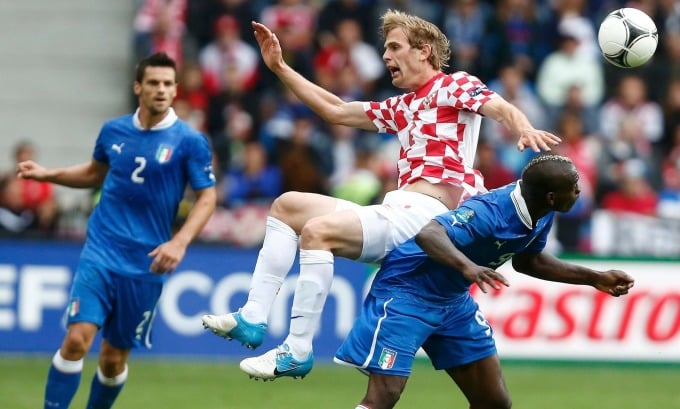 La Croatie a fait match nul 1-1 contre l'Italie lors de la phase de groupes de l'Euro 2012, en Pologne. Photo : Reuters