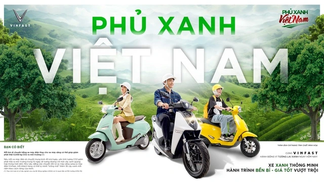 VinFast ist entschlossen, Vietnam grüner zu machen und bietet Kunden, die auf Elektromotorräder umsteigen, Anreize in Höhe von bis zu 12 Millionen VND