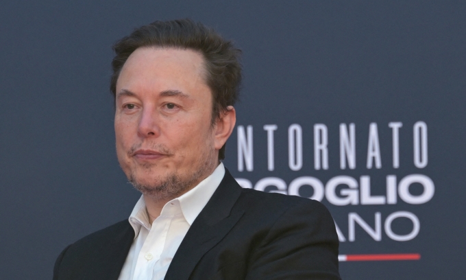 Le milliardaire américain Elon Musk à Rome, en Italie, en décembre 2023. Photo : AFP