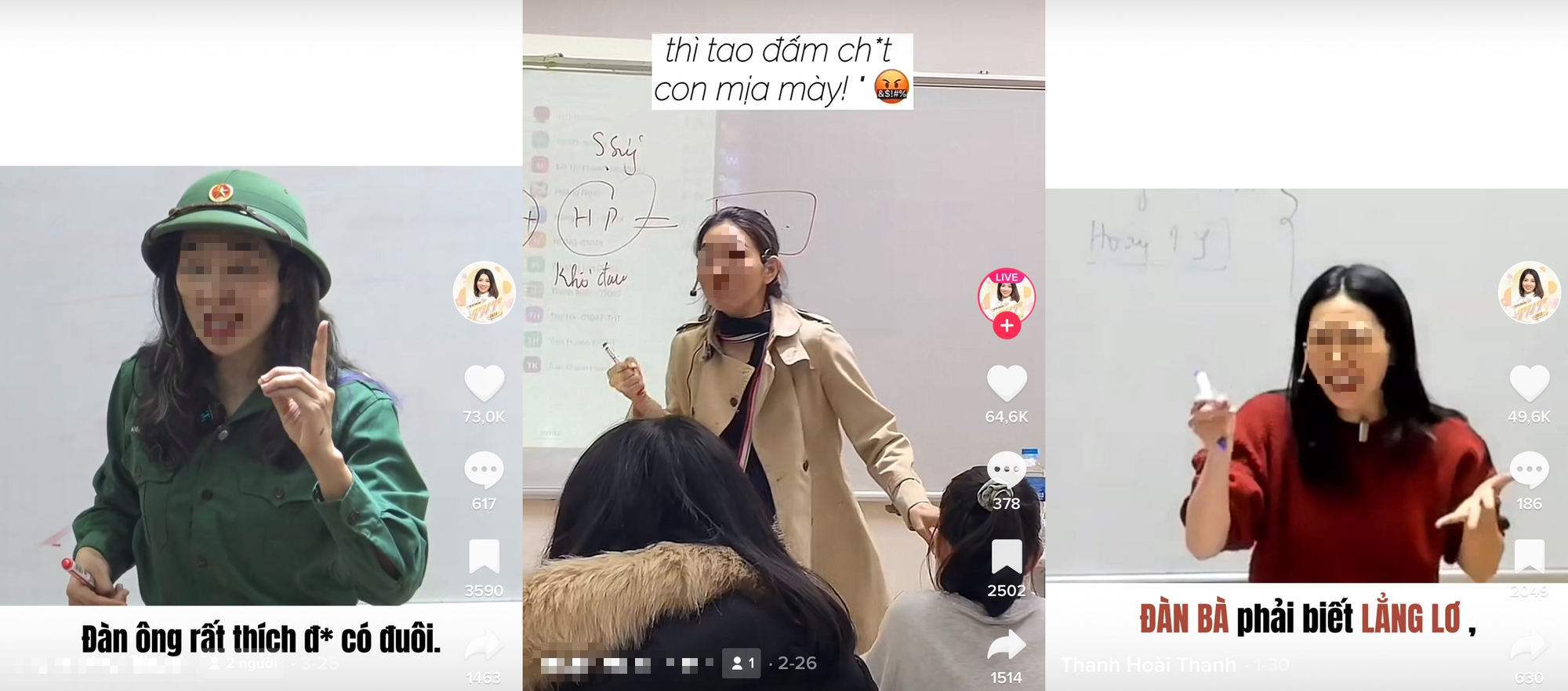 Phản giáo dục trên TikTok: Giáo viên nói tục, dạy cách yêu, nhảy 'khoe dáng' - Ảnh 1.