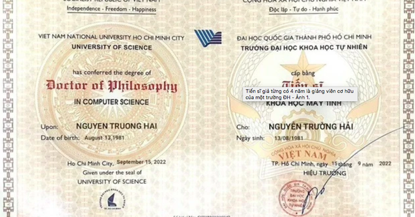 Tiến sĩ giả Nguyễn Trường Hải có từng học tại Trường ĐH Khoa học tự nhiên TP.HCM?