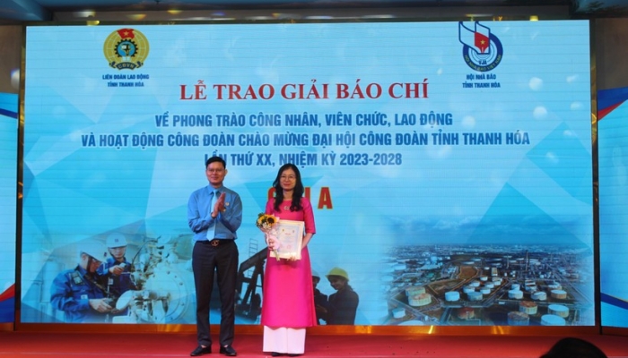 Trao Giải báo chí về phong trào công nhân, viên chức, lao động