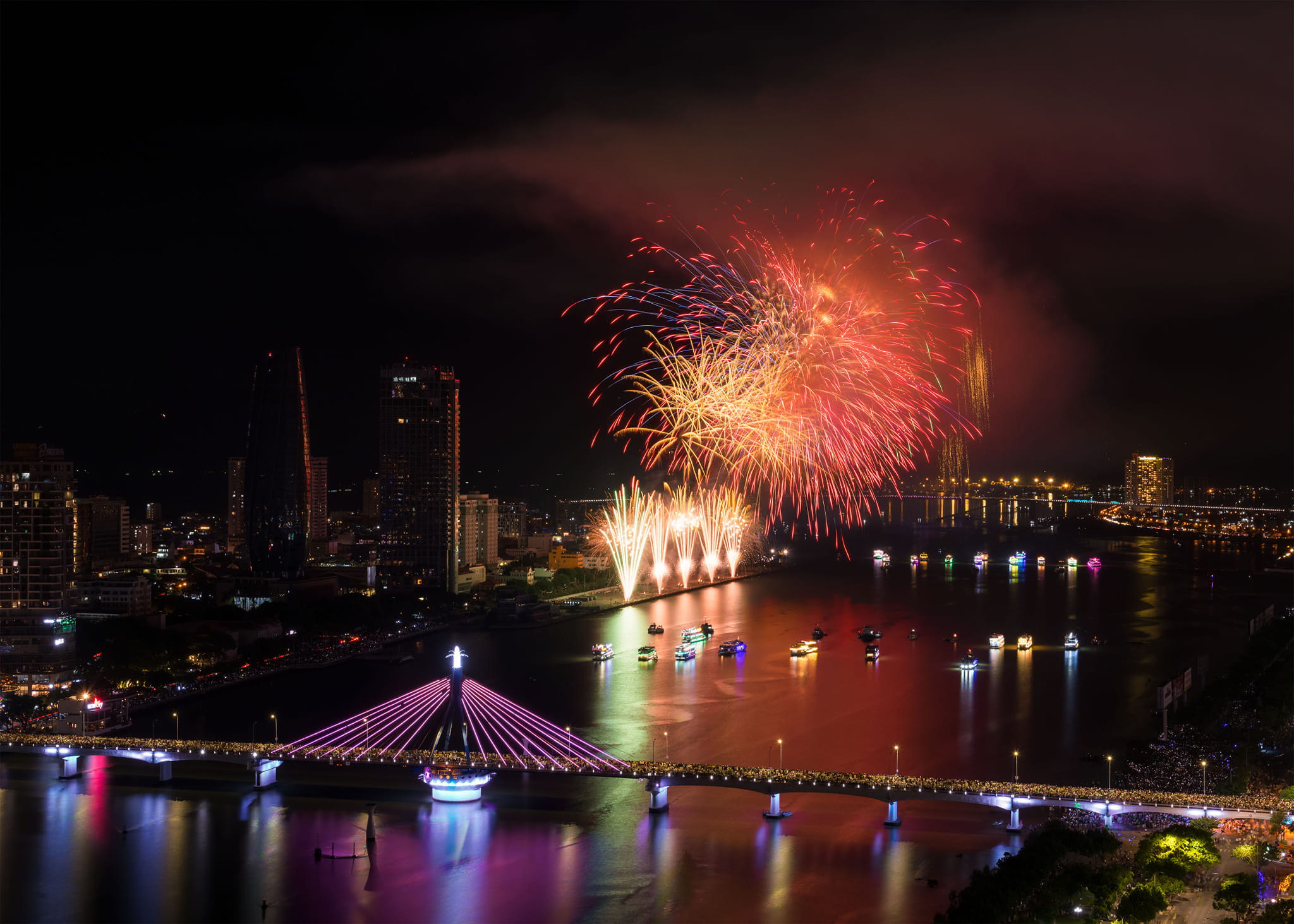 Final del Festival Internacional de Fuegos Artificiales de Da Nang 2024