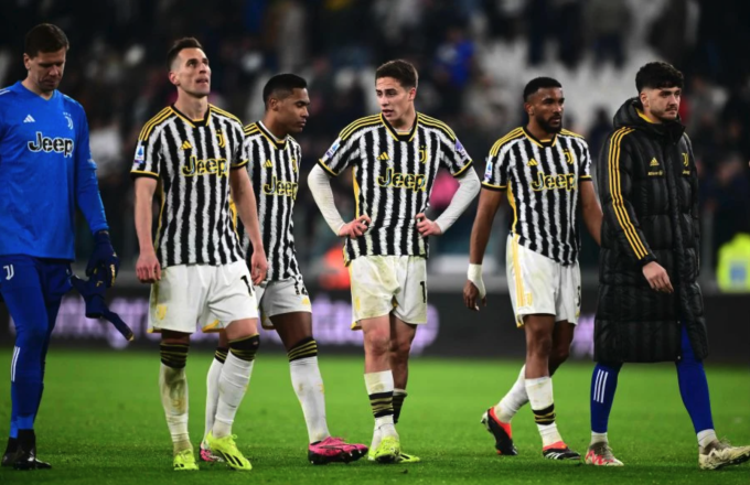 Die Spieler von Juventus waren nach der 0:1-Niederlage gegen Udinese am 12. Februar im Allianz-Stadion enttäuscht. Foto: AFP