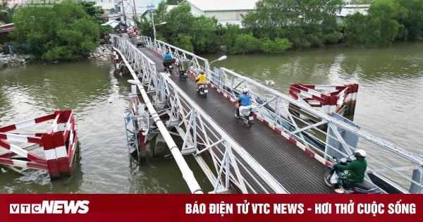 El estado actual del puente de hierro está a punto de derrumbarse y será reemplazado por un puente valorado en más de 512 mil millones de dongs