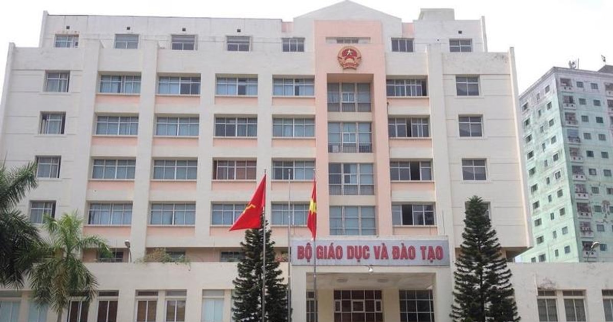 Ministry of Education and Training reduces 6 cases after restructuring the apparatus