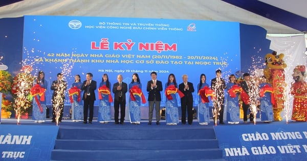 Kỷ niệm 42 năm ngày Nhà giáo Việt Nam và Khánh thành khu nhà học cơ sở đào tạo tại Ngọc Trục