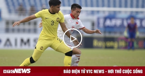 Watch U23 Vietnam easily defeat U23 Malaysia in the U23 Southeast Asia semi-finals