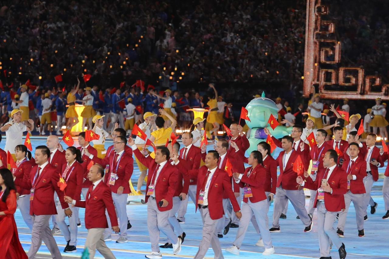 Vietnam Sports Delegation. Photo: Duc Thien
