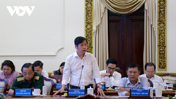 Representative of Department of Natural Resources and Environment of Ho Chi Minh City informed.