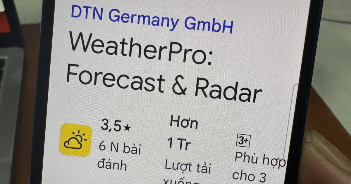 Ứng dụng dự báo thời tiết Weather Pro hiển thị "đường lưỡi bò", bị cộng đồng mạng đánh giá 1 sao