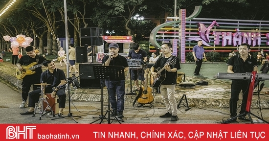 Đêm nhạc gây quỹ vì nạn nhân da cam ở phố đi bộ Hà Tĩnh