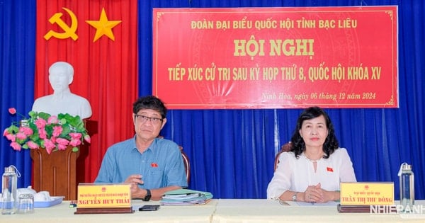 Đại biểu Quốc hội Trần Thị Thu Đông – Tiếp xúc cử tri tại tỉnh Bạc Liêu