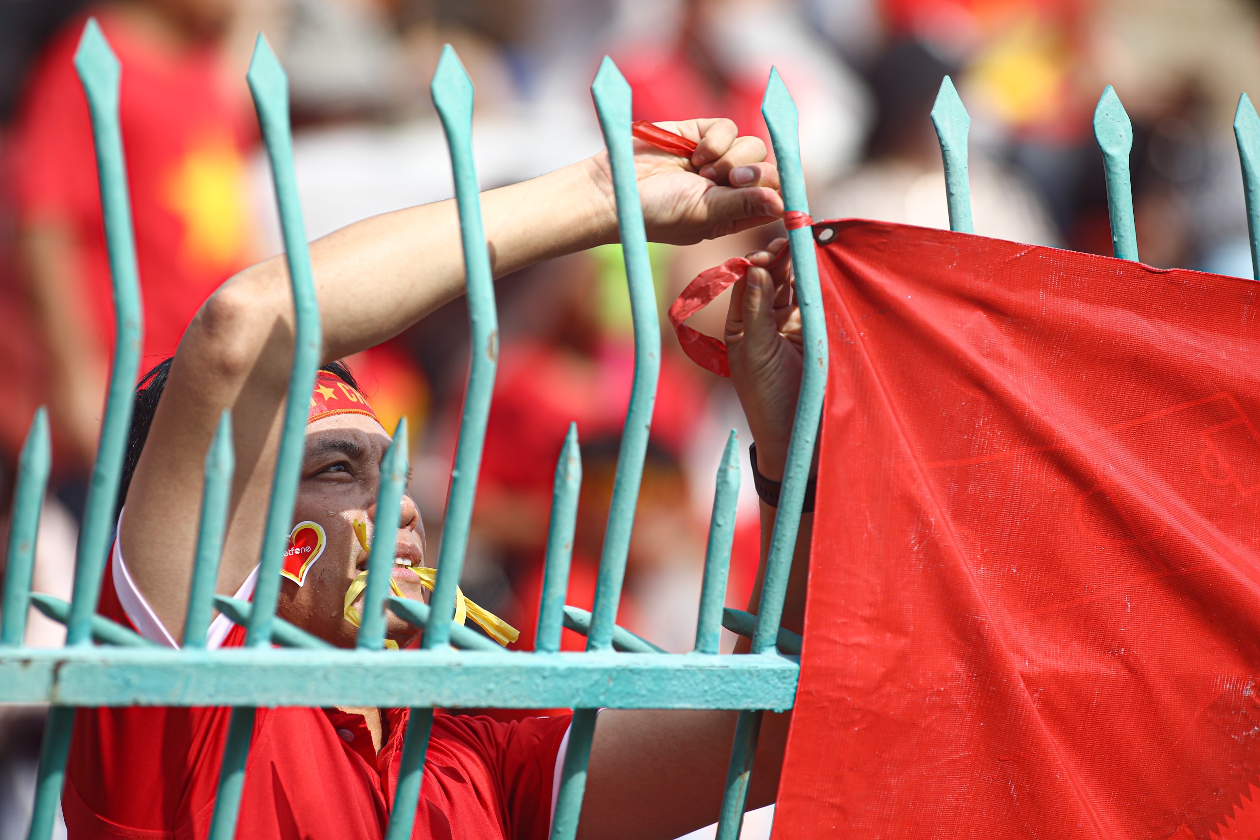 The Olympic Stadium is expected to be filled with the red of the Vietnamese national flag.