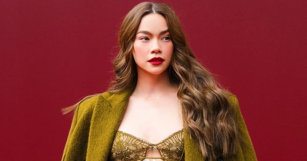 Ho Ngoc Ha luce un vestido ajustado para asistir al desfile de Gucci en Italia