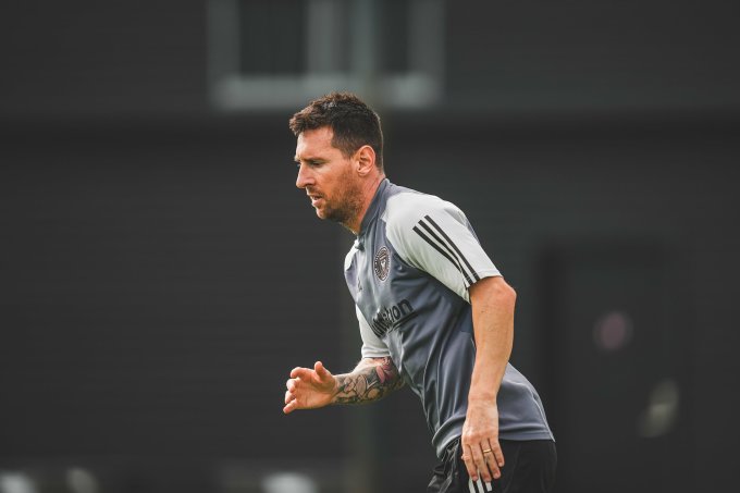 Messi trên sân tập cùng Inter Miami ngày 26/9. Ảnh: Inter Miami FC