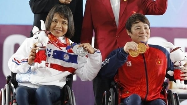 Vietnamesische paralympische Sportdelegation belegt bei den 12. ASEAN Para Games den 3. Platz