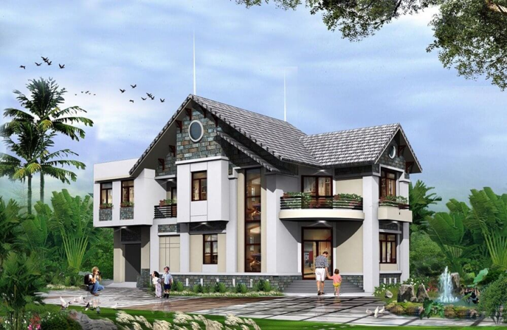 แบบบ้านหลังคาไทย 2 ชั้น สไตล์ชนบท ที่ยากจะละสายตา - 4
