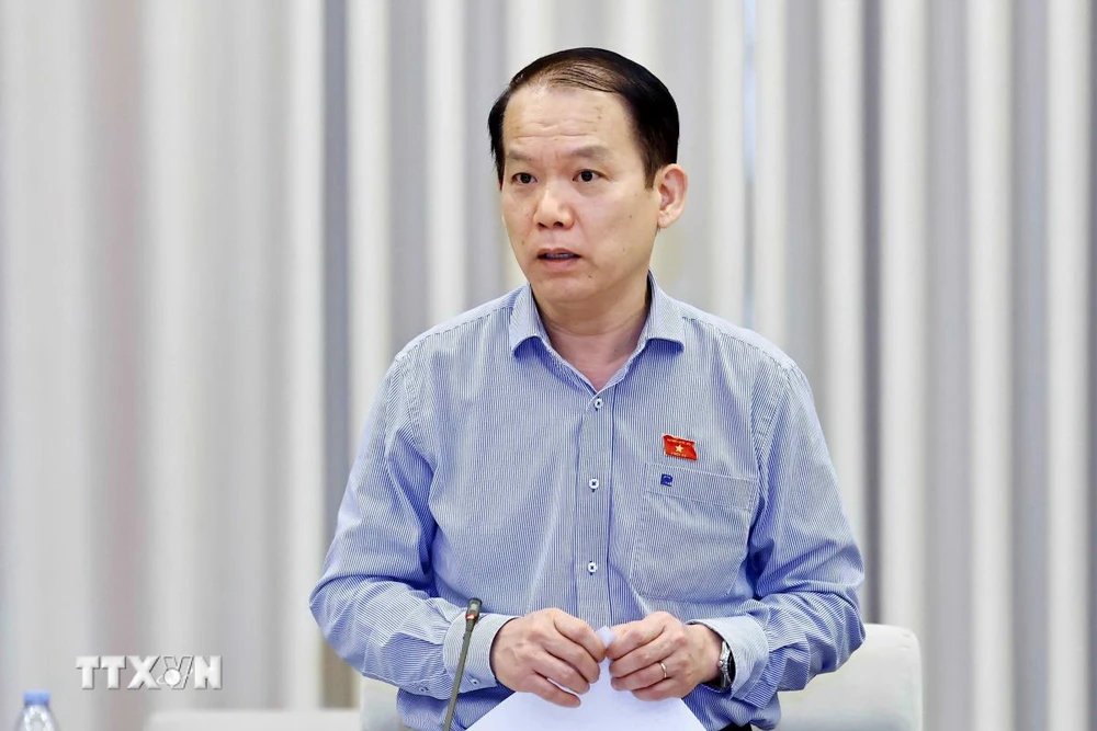 Chairman of the National Assembly's Law Committee Hoang Thanh Tung speaks. (Photo: Doan Tan/VNA)