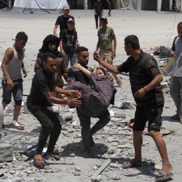 Israel airstrikes relief center, 8 people killed