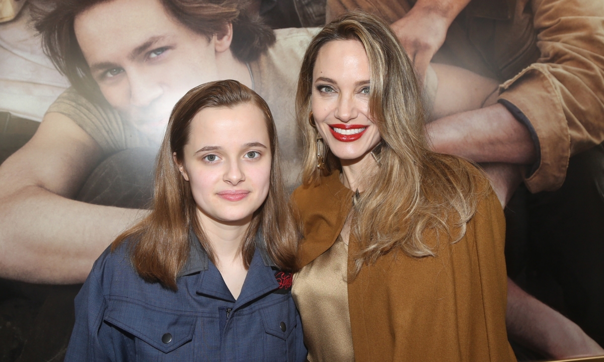 La hija de Angelina Jolie viste moda 'obrera'