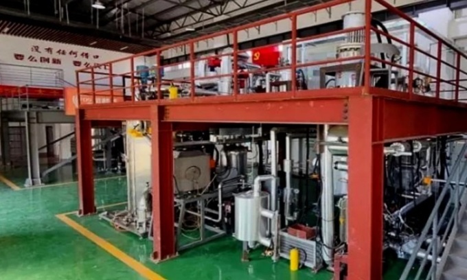中国の実験用リチウム冷却原子炉のプロトタイプ。写真：中国科学院