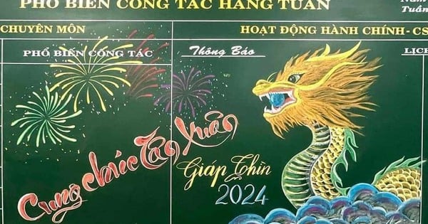 Cộng đồng mạng trầm trồ vì những bức họa rồng ‘quá đẹp’ của cô trò Phú Yên