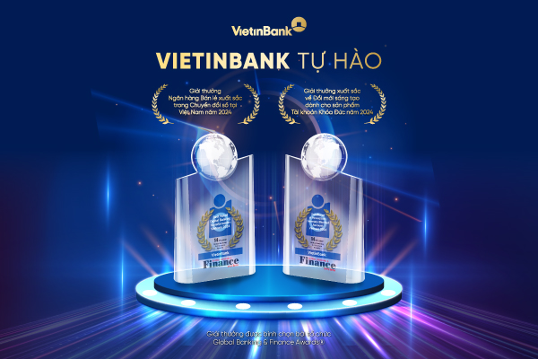 ធនាគារ VietinBank ទទួលបានរង្វាន់លក់រាយទ្វេដង