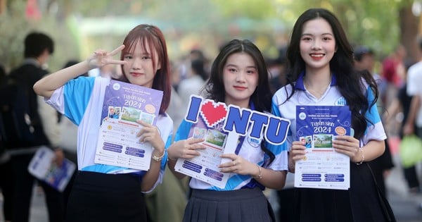 Animé et enthousiaste au festival de conseil de la saison des examens à Nha Trang