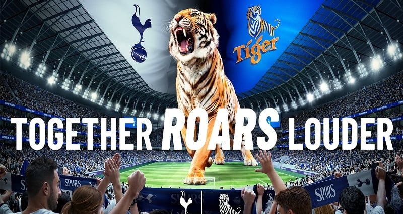 Tiger Beer se convierte en la cerveza oficial del Tottenham Hotspur Football Club