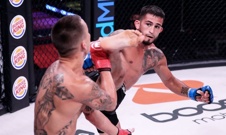 Một trong những chiến thắng ấn tượng nhất của Sergio Pettis trong sự nghiệp là pha knock-out Kyoji Horiguchi ở đấu trường Bellator MMA.