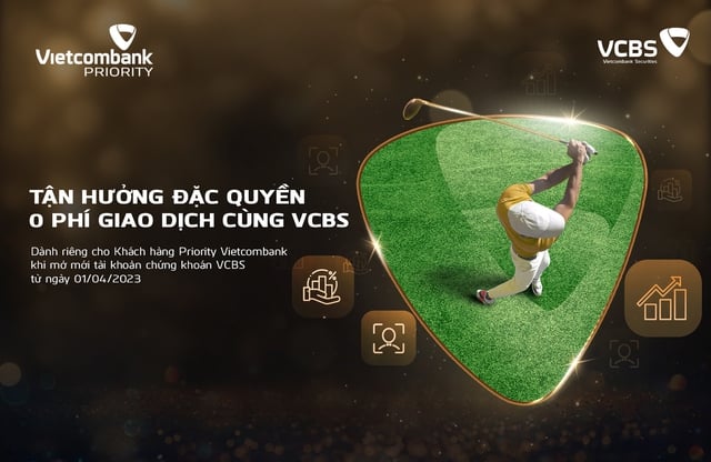 Khách hàng Vietcombank Priority được miễn phí giao dịch chứng khoán khi mở tài khoản tại VCBS - Ảnh 1.